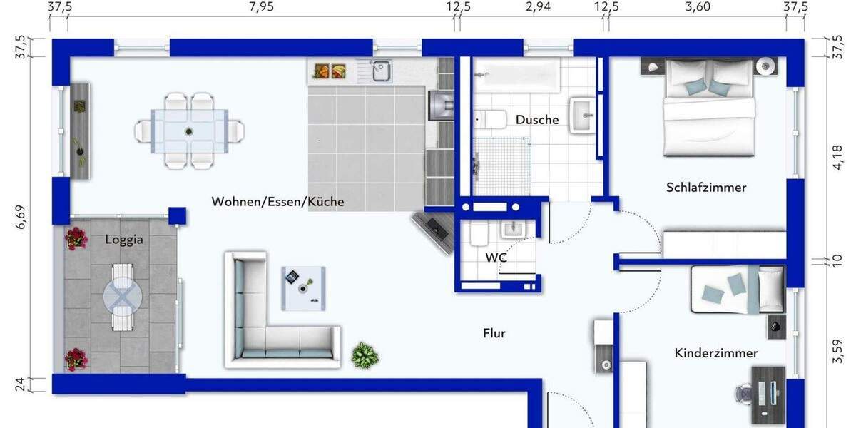 Etagenwohnung Bietigheim-Bissingen Bissingen - 3 Zimmer, 95 m&sup2;, 550.000&euro; | Angebot:25706135
