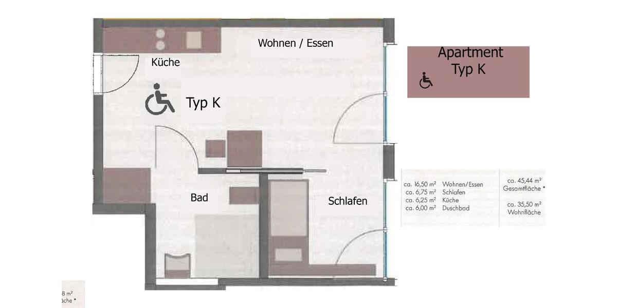 Etagenwohnung Heilbronn Kernstadt - 2 Zimmer, 38 m&sup2;, 680&euro; | Angebot:25715186