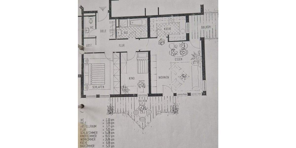 Etagenwohnung Bad Rappenau - 3 Zimmer, 82 m&sup2;, 299.000&euro; | Angebot:25659145