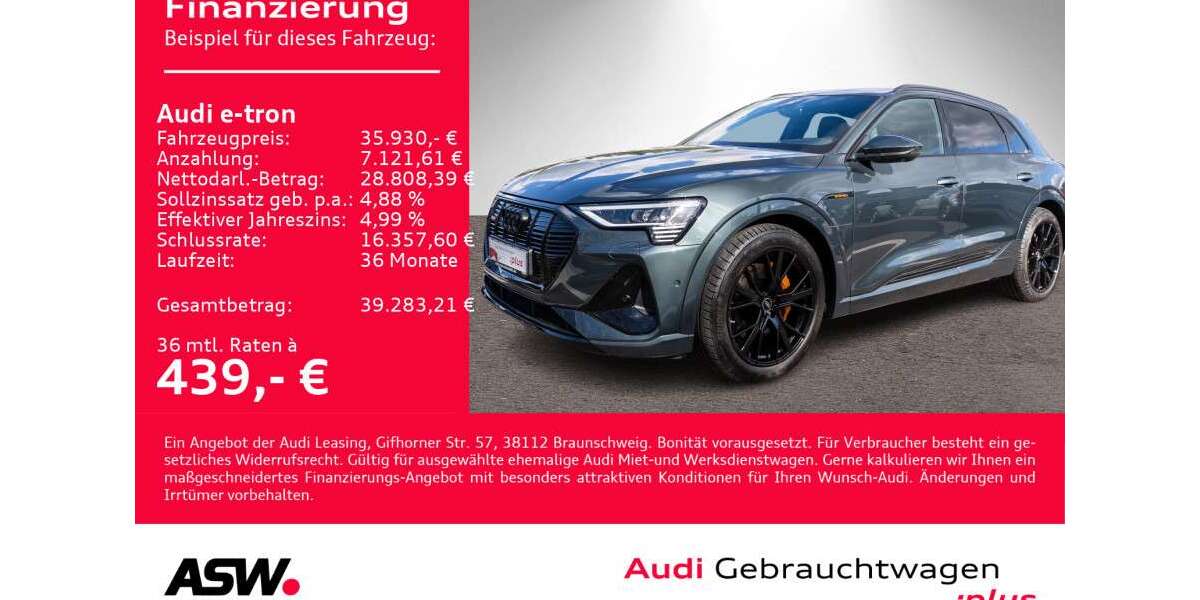 Audi e-tron 19.200 km 35.930 &euro; Heilbronn 74074