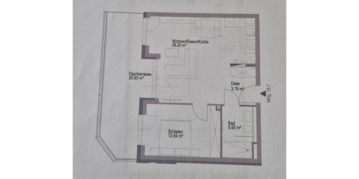 Etagenwohnung Oedheim - 2 Zimmer, 60 m&sup2;, 1.184&euro; | Angebot:25523147