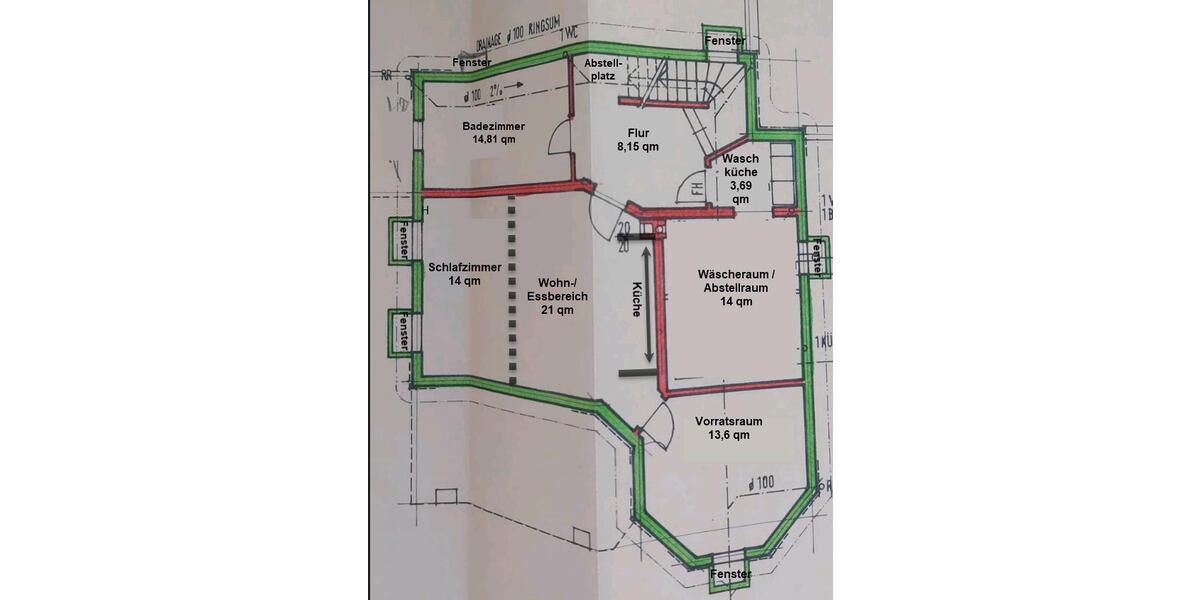 Etagenwohnung Heilbronn Horkheim - 2.5 Zimmer, 89 m&sup2;, 930&euro; | Angebot:26666010
