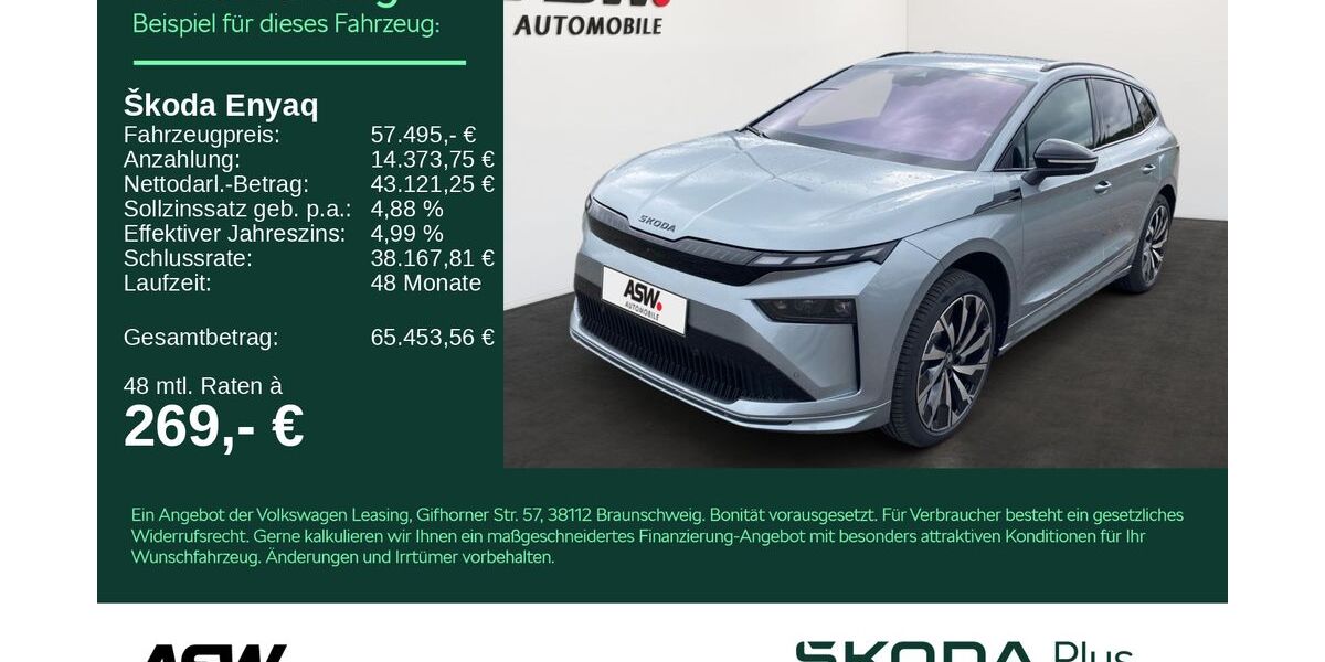 Skoda Enyaq 4.500 km 57.495 &euro; Heilbronn 74076