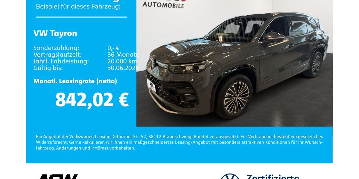 VW Tayron 4.900 km 65.890 &euro; Neckarsulm 74172