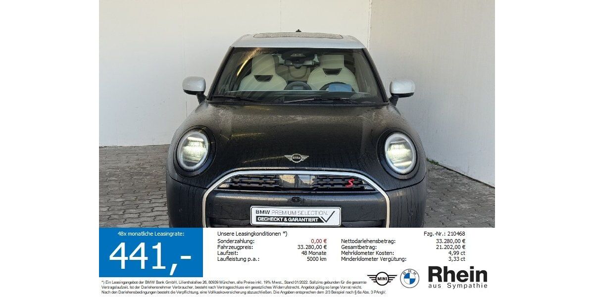 Mini Cooper S 2.044 km 30.940 &euro; Heilbronn 74076