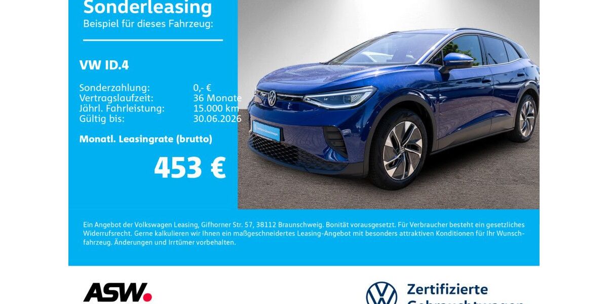 VW ID.4 12.900 km 34.830 &euro; Neckarsulm 74172