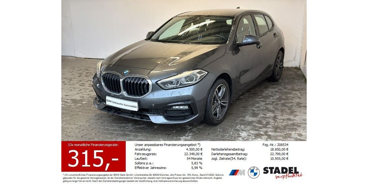 BMW 120 74.874 km 21.888 &euro; Heilbronn 74074