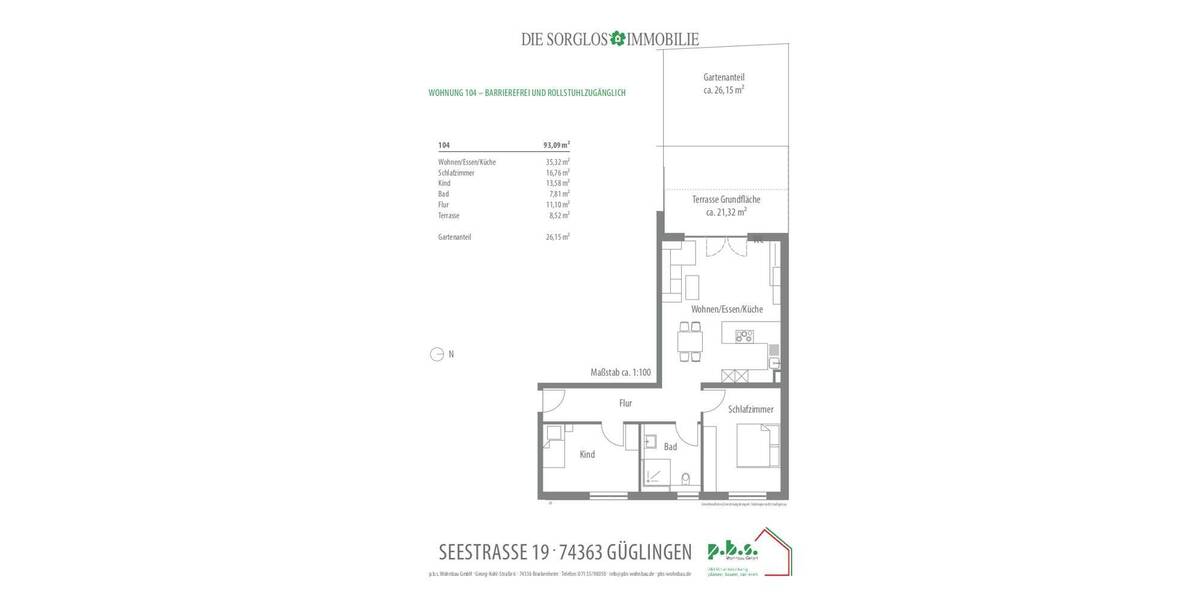 Etagenwohnung Güglingen - 3 Zimmer, 93 m&sup2;, 456.000&euro; | Angebot:25660969