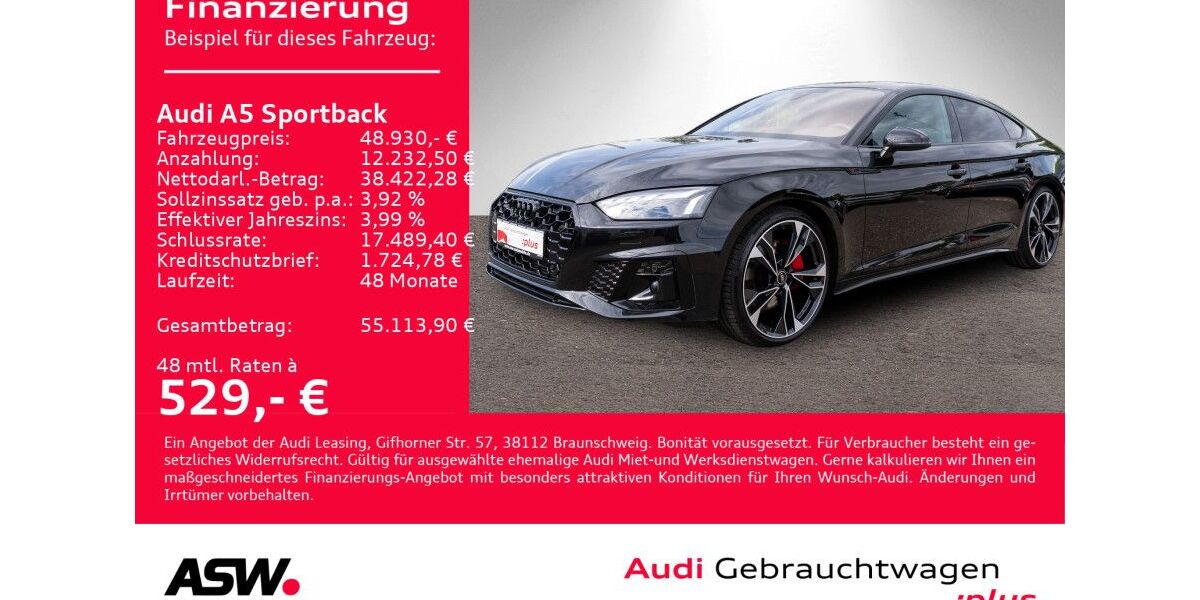 Audi A5 15.400 km 48.930 &euro; Heilbronn 74074
