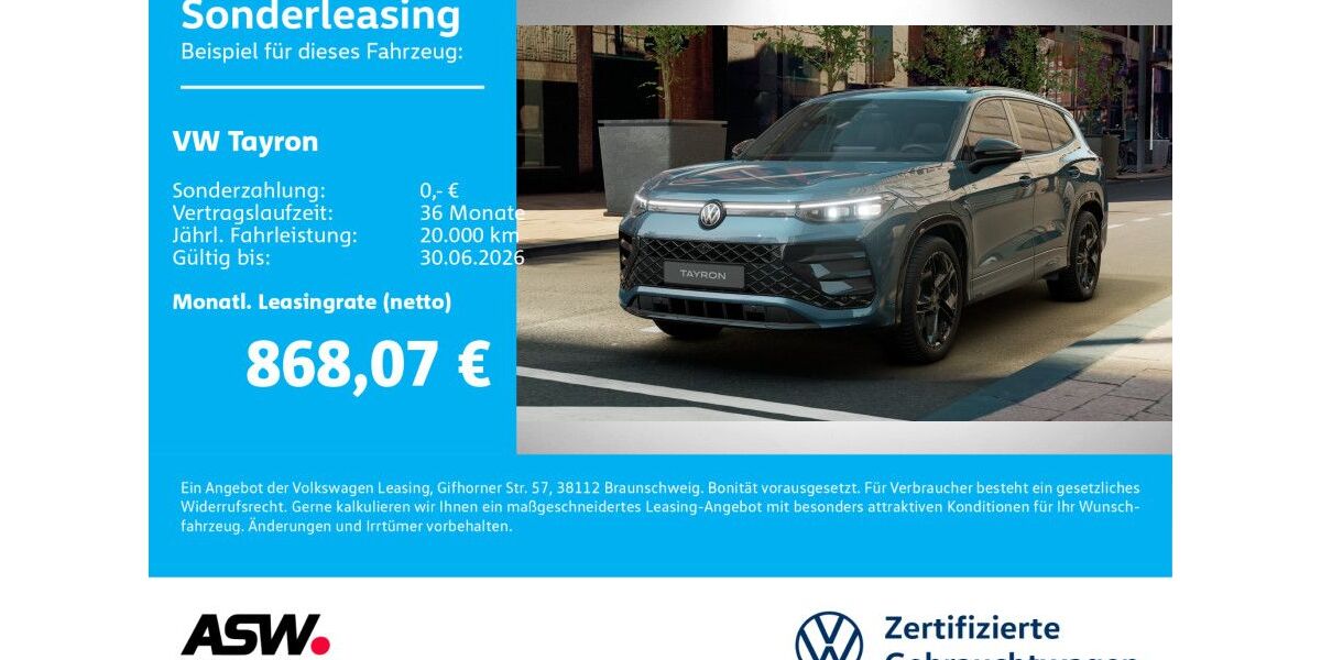 VW Tayron 4.900 km 63.980 &euro; Neckarsulm 74172