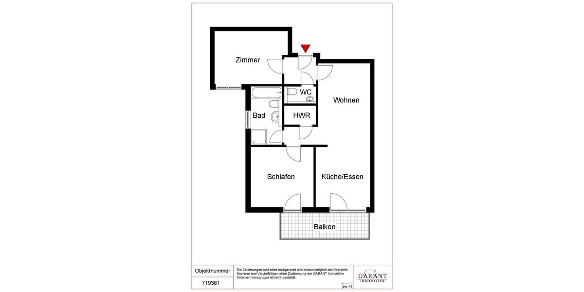 Etagenwohnung Heibronn Frankenbach - 3 Zimmer, 72 m&sup2;, 1.050&euro; | Angebot:25996100