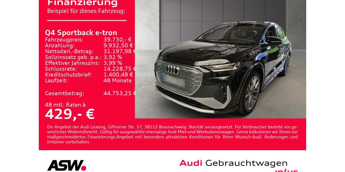 Audi Q4 e-tron 42.500 km 39.730 &euro; Heilbronn 74074