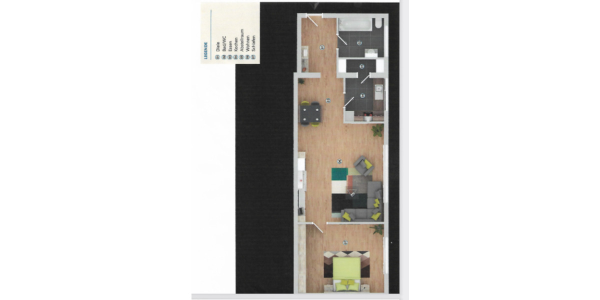 Etagenwohnung Wiesloch - 2 Zimmer, 71 m&sup2;, 195.000&euro; | Angebot:23847094