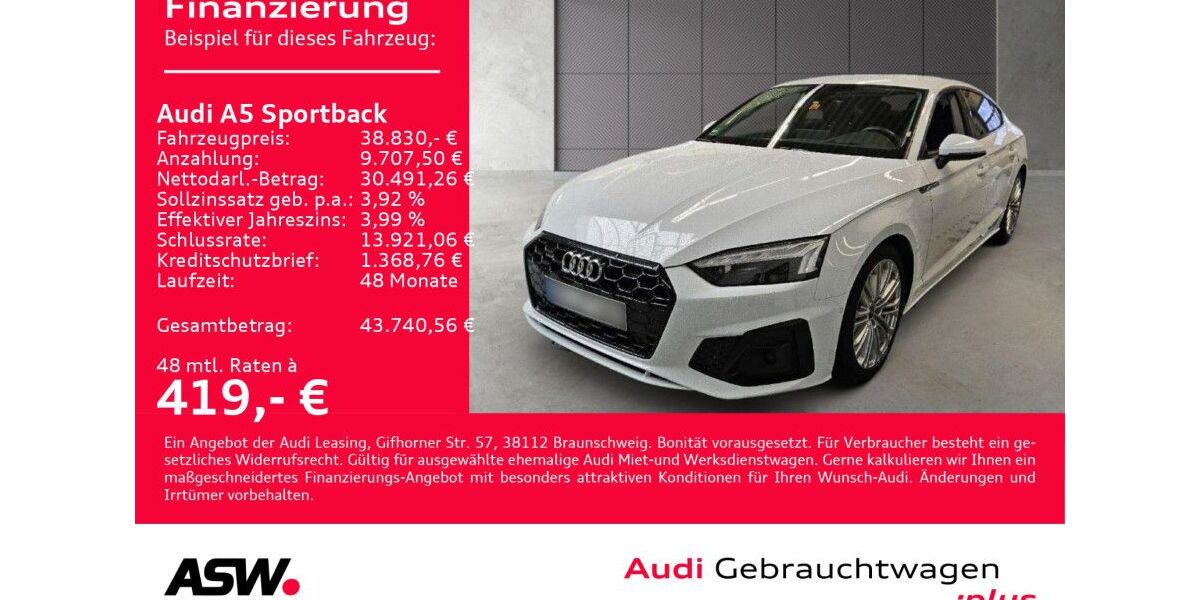 Audi A5 76.854 km 38.830 &euro; Heilbronn 74074