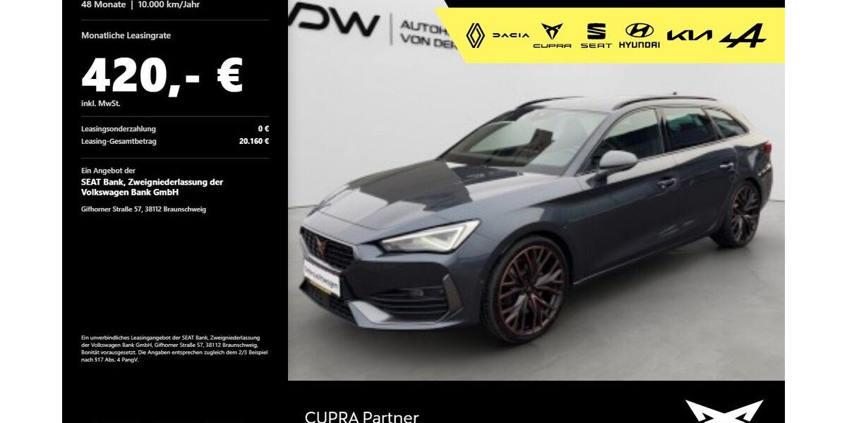 Cupra Leon 17.900 km 32.480 &euro; Mosbach 74821