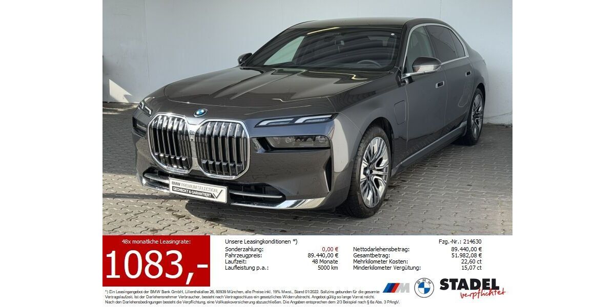 BMW 750 21.042 km 86.444 &euro; Heilbronn 74074