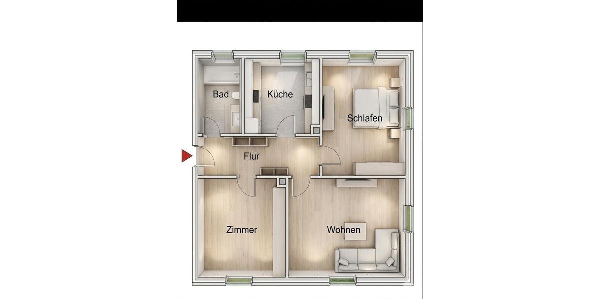 Etagenwohnung Heilbronn Kernstadt - 3.5 Zimmer, 74 m&sup2;, 261.000&euro; | Angebot:26004164