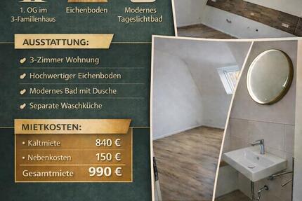 Wohnung Kraichtal - 3 Zimmer, 65 m&sup2;, 990&euro; | Angebot:25942976