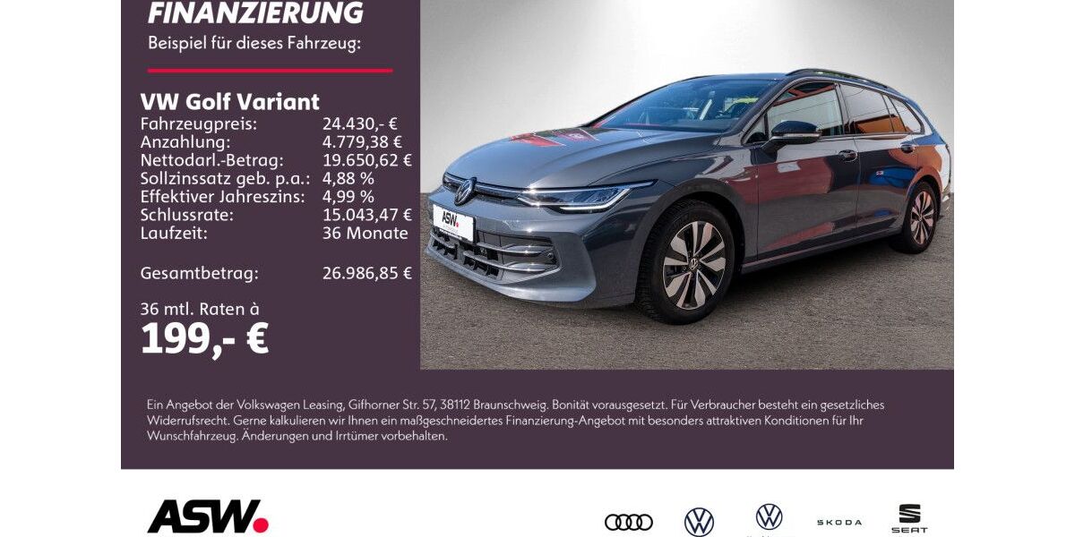 VW Golf 18.500 km 24.430 &euro; Weinsberg 74189