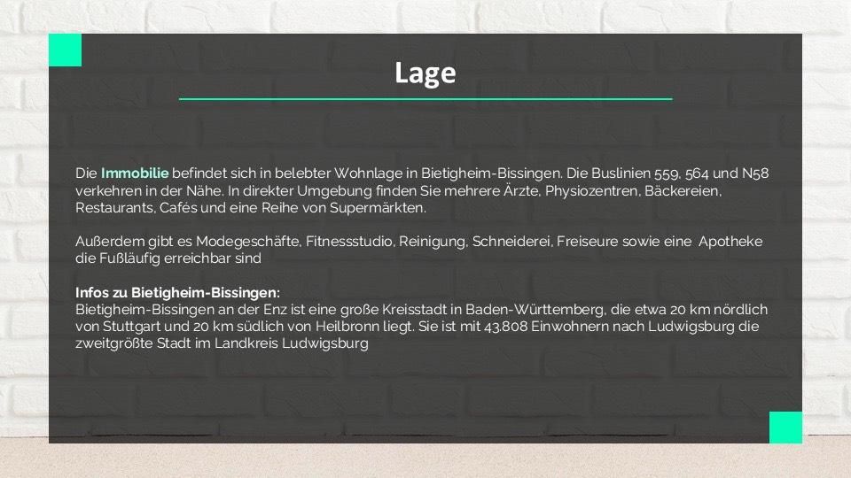 Etagenwohnung Bietigheim-Bissingen Bissingen - 3.5 Zimmer, 87 m&sup2;, 419.000&euro; | Angebot:25275795