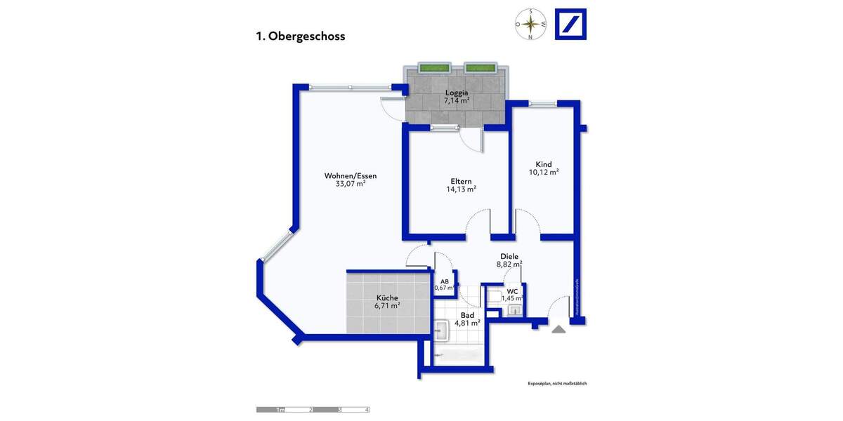 Etagenwohnung Tamm - 3 Zimmer, 84 m&sup2;, 287.000&euro; | Angebot:25706139
