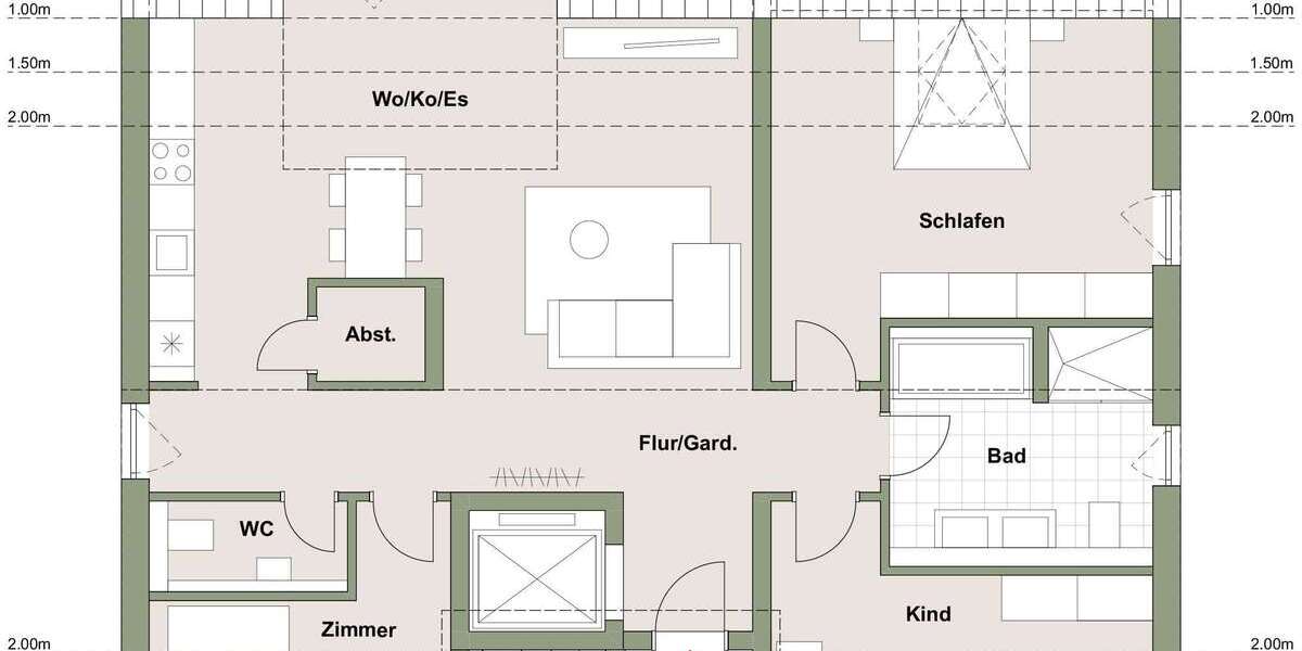Etagenwohnung Bruchsal - 4 Zimmer, 103 m&sup2;, 529.000&euro; | Angebot:24834995