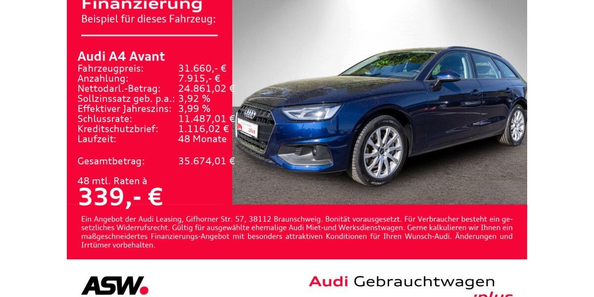 Audi A4 38.990 km 31.660 &euro; Heilbronn 74074