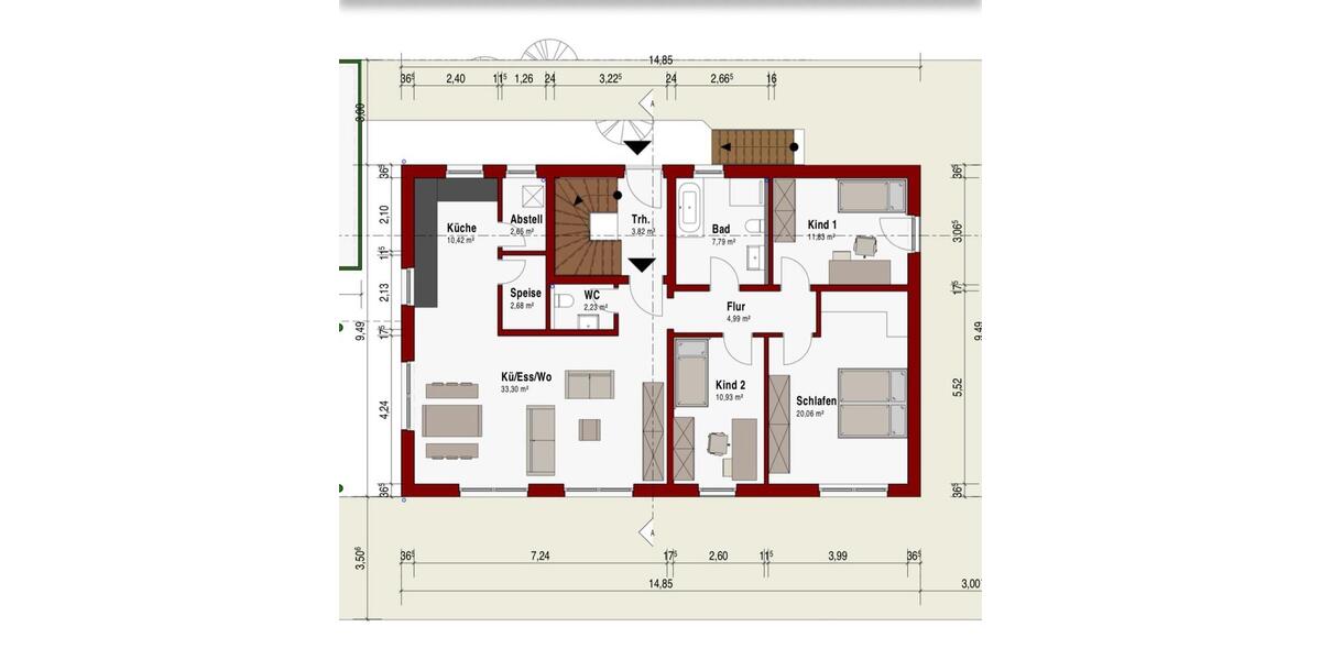 Erdgeschoßwohnung Sulzfeld - 4 Zimmer, 110 m&sup2;, 1.350&euro; | Angebot:24514652