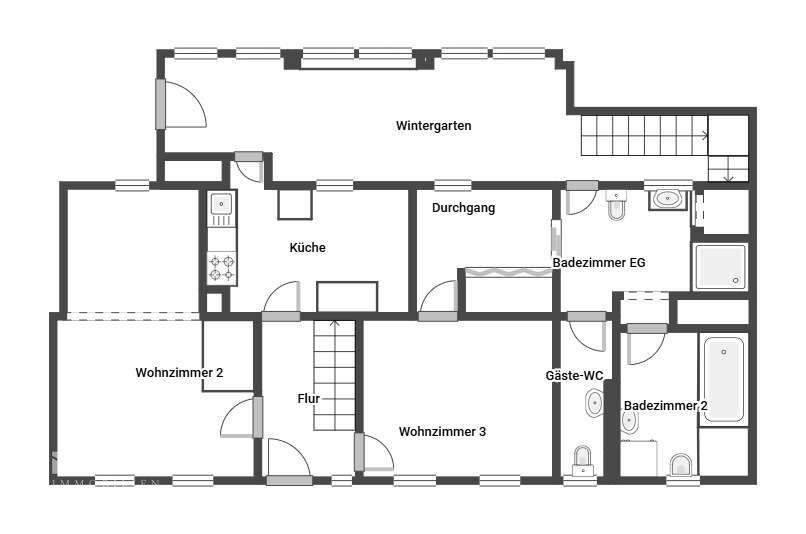 Mehrfamilienhaus, Wohnhaus Angelbachtal - 5 Zimmer, 372 m&sup2;, 350.000&euro; | Angebot:25697197
