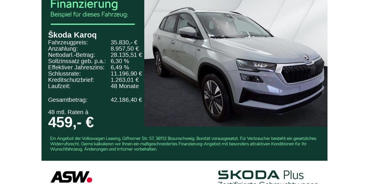 Skoda Karoq 24.300 km 35.830 &euro; Heilbronn 74076