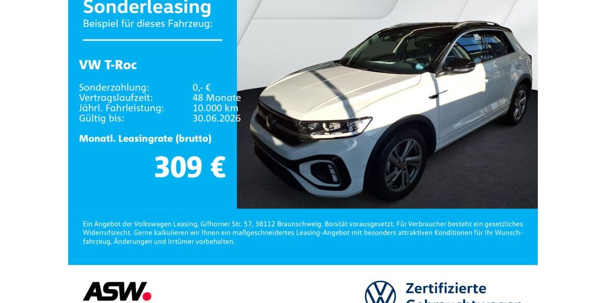 VW T-Roc 33.700 km 28.930 &euro; Neckarsulm 74172
