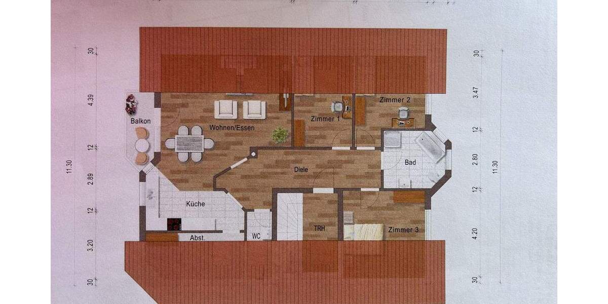 Etagenwohnung Sinsheim Reihen - 4 Zimmer, 100 m&sup2;, 289.000&euro; | Angebot:25657352