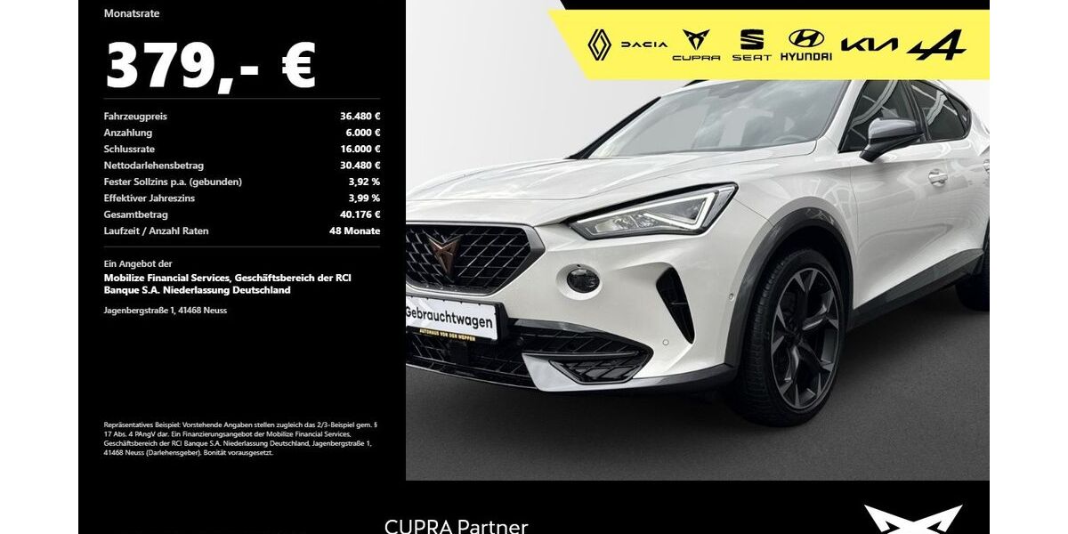 Cupra Formentor 17.900 km 34.900 &euro; Mosbach 74821