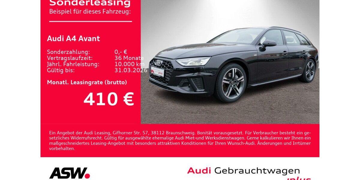 Audi A4 54.900 km 32.890 &euro; Heilbronn 74074