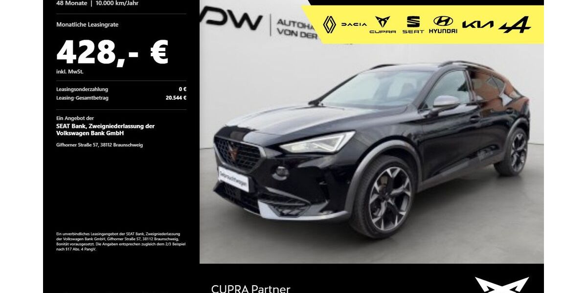 Cupra Formentor 42.900 km 34.280 &euro; Mosbach 74821