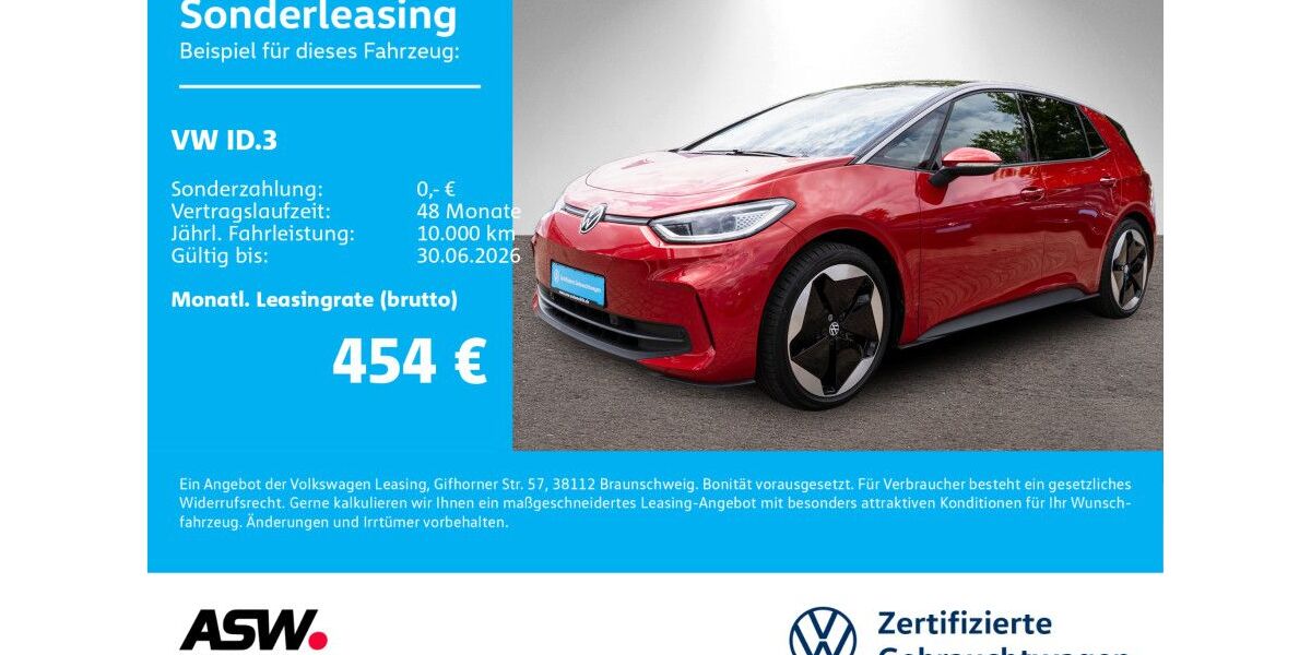 VW ID.3 17.100 km 39.930 &euro; Neckarsulm 74172