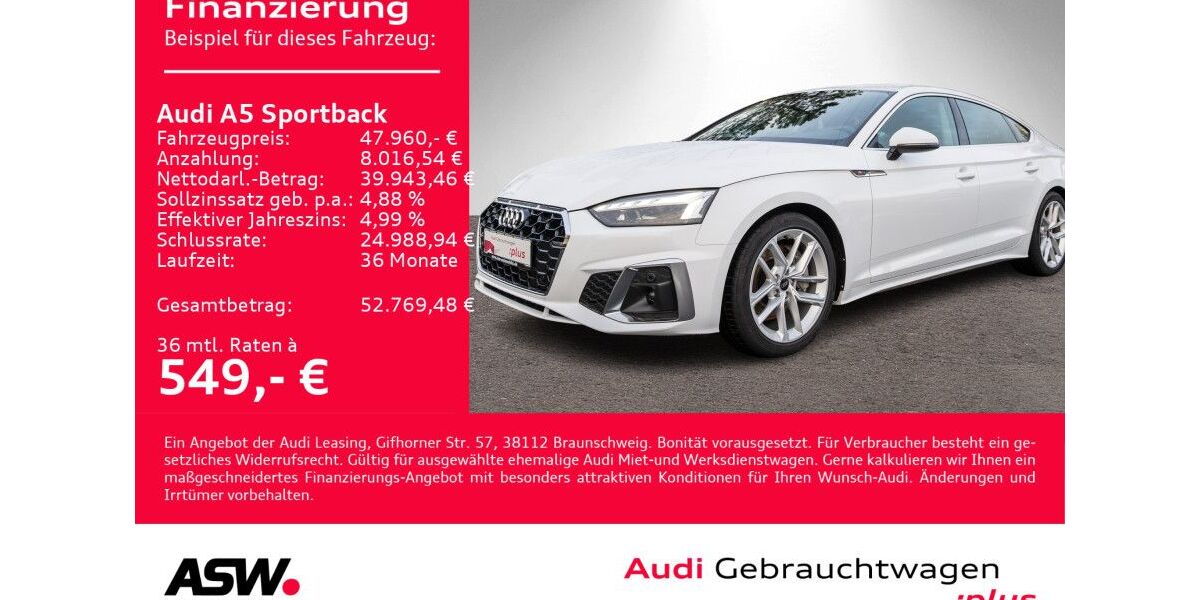 Audi A5 17.990 km 44.990 &euro; Heilbronn 74074