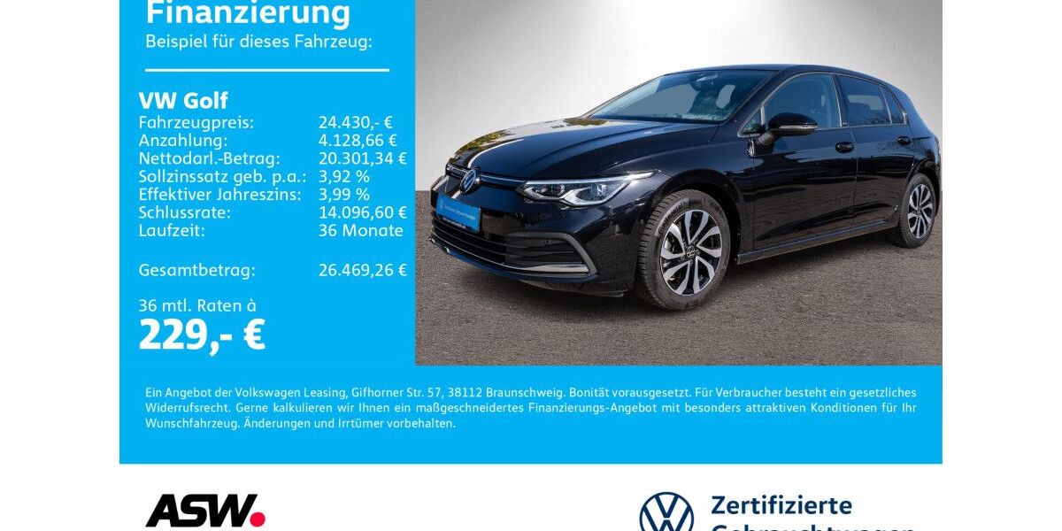 VW Golf 63.500 km 24.430 &euro; Neckarsulm 74172