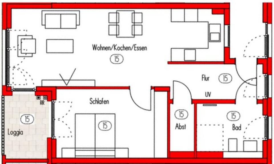 Etagenwohnung Eppingen - 2 Zimmer, 66 m&sup2;, 340.000&euro; | Angebot:25649854