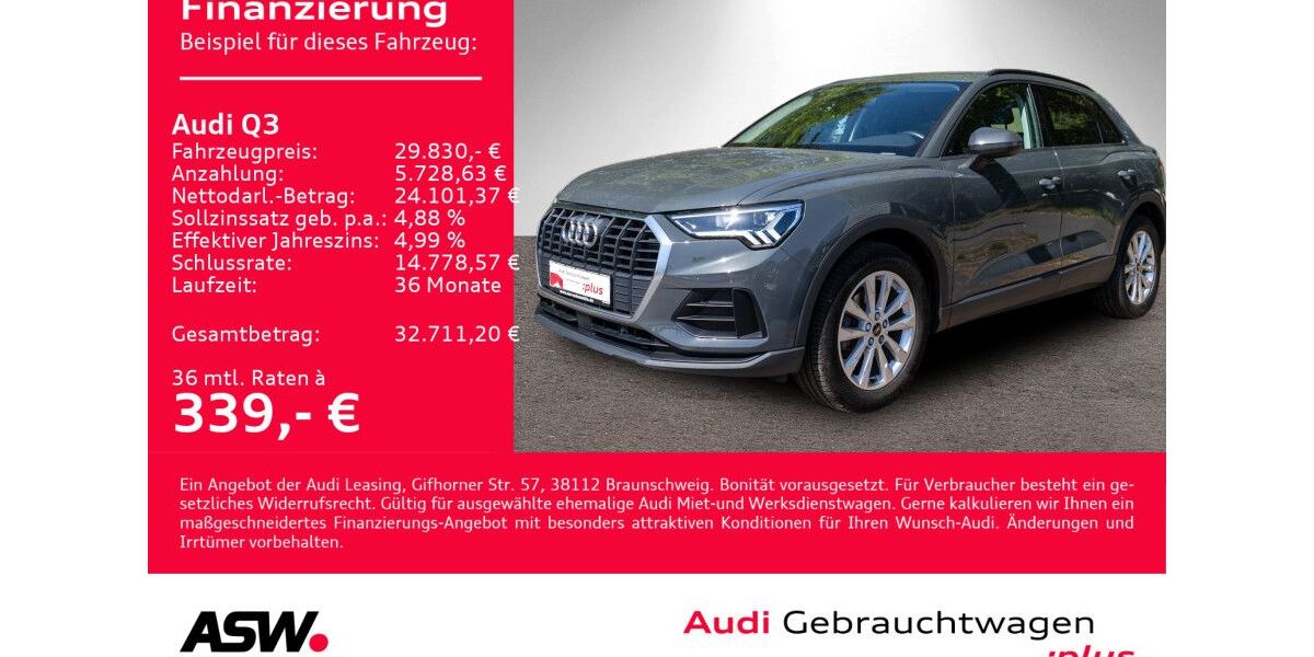 Audi Q3 59.200 km 29.830 &euro; Heilbronn 74074