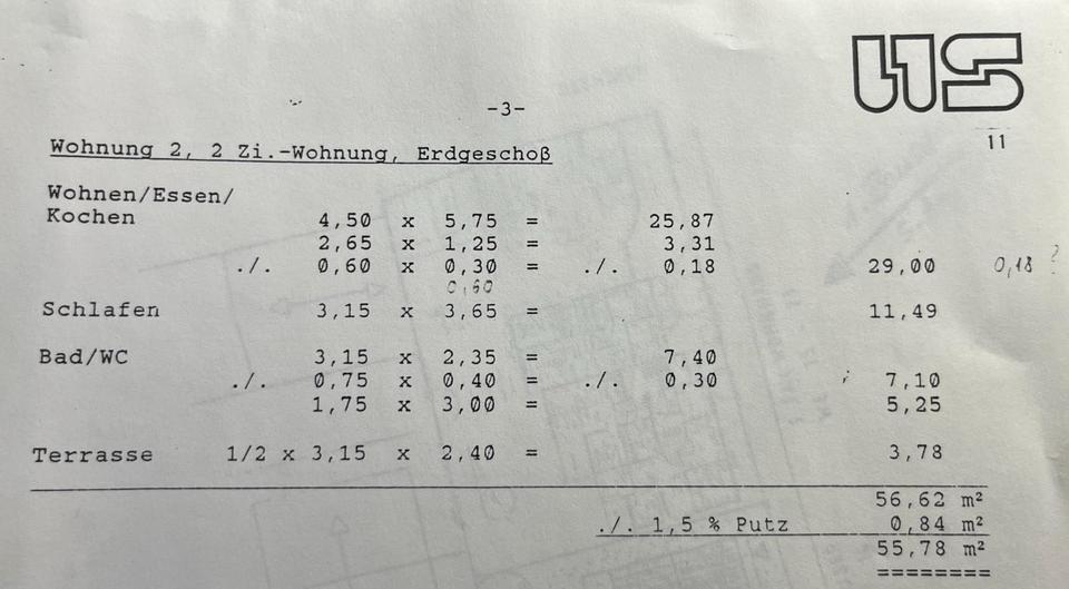 Terrassenwohnung Gaiberg - 2 Zimmer, 56 m&sup2;, 187.000&euro; | Angebot:25451506