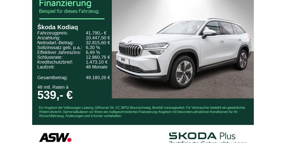 Skoda Kodiaq 32.900 km 41.790 &euro; Heilbronn 74076