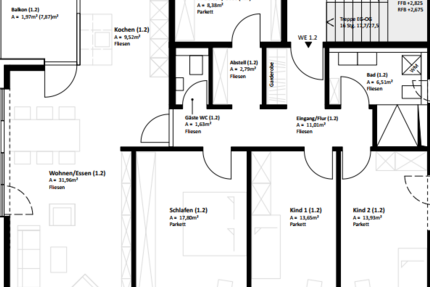 Wohnung Neckarsulm - 5.5 Zimmer, 116 m&sup2;, 1.578&euro; | Angebot:23153343