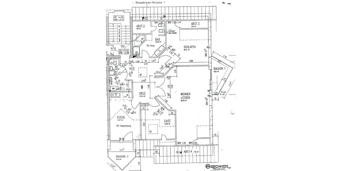 Dachgeschoßwohnung Angelbachtal - 3 Zimmer, 120 m&sup2;, 1.100&euro; | Angebot:25823523