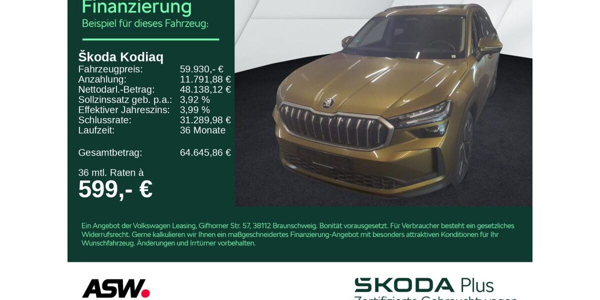 Skoda Kodiaq 7.990 km 59.930 &euro; Heilbronn 74076