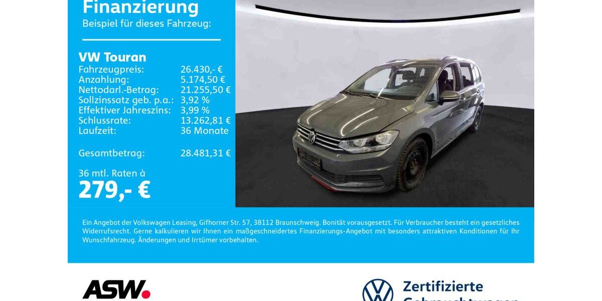 VW Touran 82.500 km 26.430 &euro; Neckarsulm 74172