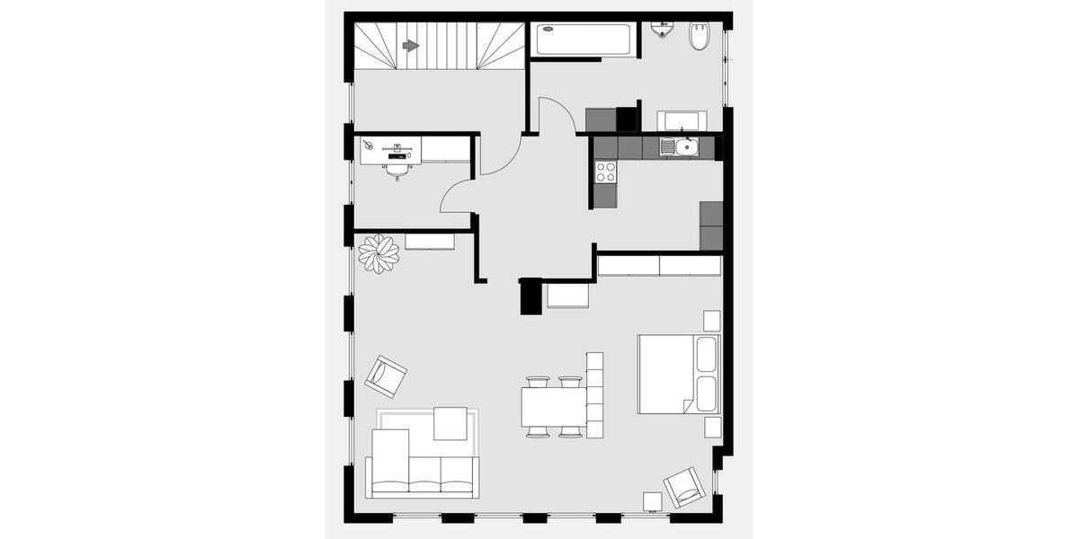 Etagenwohnung Neckarsulm - 1.5 Zimmer, 83 m&sup2;, 1.450&euro; | Angebot:26037610