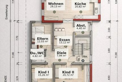 Wohnung Mühlhausen - 5.5 Zimmer, 128 m&sup2;, 499.000&euro; | Angebot:25794303