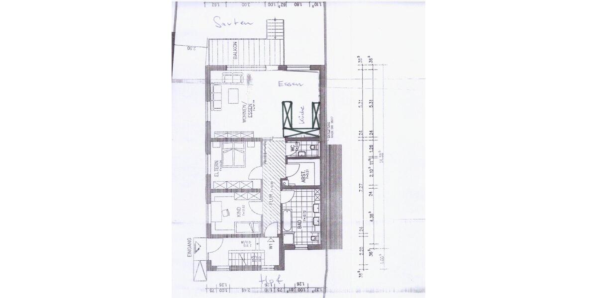 Etagenwohnung Forst - 3.5 Zimmer, 105 m&sup2;, 1.250&euro; | Angebot:26639156