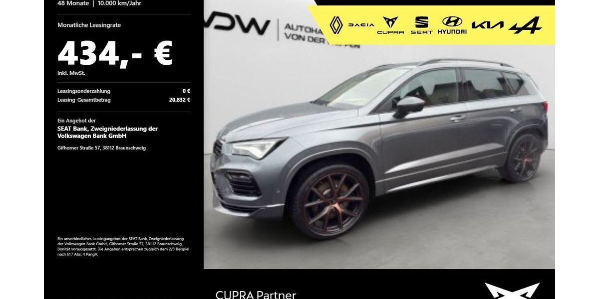 Cupra Ateca 70.900 km 31.880 &euro; Mosbach 74821